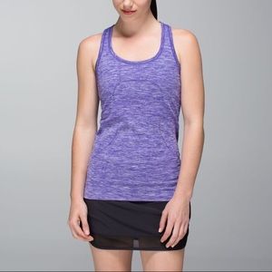 Lululemon Swiftly Tank in Heathered Bruised Berry